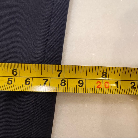 NWOT BONOBOS Pants Mens Size 35 Navy Blue Slim Fit Tapered Leg Wool Flat Front - Picture 10 of 11